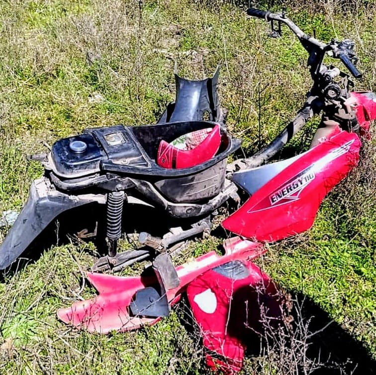 Le robaron la moto y la encontró desarmada a metros de Los Piletones